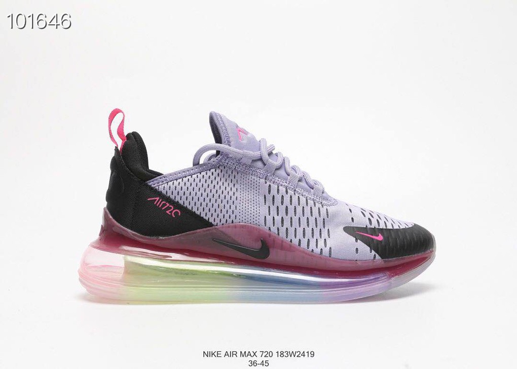 Women Nike Air Max 270 V2 Purple Black Red Shoes - Click Image to Close